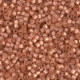 Miyuki Delica Perlen 11/0 - Duracoat semi frosted silverlined dyed rose copper DB-2172